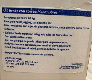 Cinturón Trixie con correa para correr