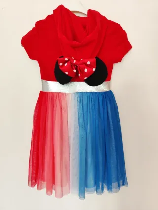 Vestido Minnie Mouse Disney 4/5 anos
