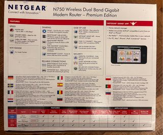 Router Netgear N750 DGND4000 Dual Band Gigabit