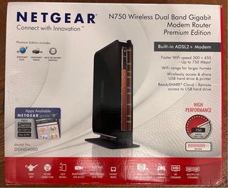 Router Netgear N750 DGND4000 Dual Band Gigabit
