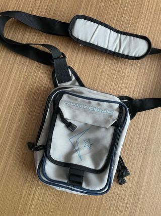 Bolso bandolera Converse gris y azul