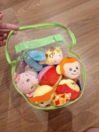 Juego bolos peluche infantil