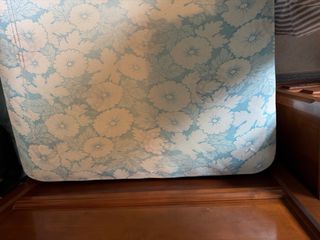 Camas gemelas 90cm madera y satén