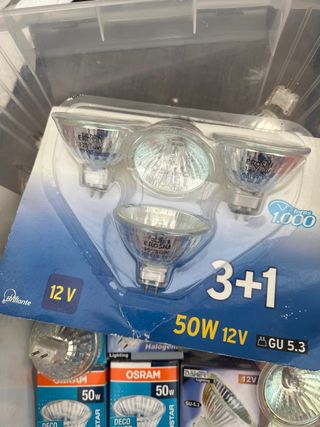 Lámparas Halógenas OSRAM GU 5.3 (50W) 30 lámparas