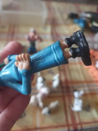 Figuras PVC Olivia, Popeye y pitufo