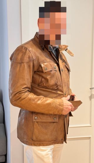 Chaqueta de piel Belstaff