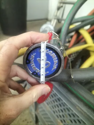 Barra de pesas cromada, ancho competicion