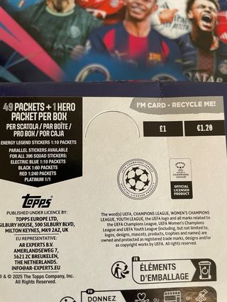 Colección Champions League 2025/26 Topps
