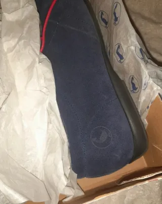 Zapatos de ante azul