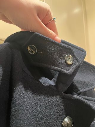 Gabardina azul marino