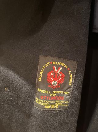 Gabardina azul marino