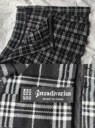 Falda Plisada Stradivarius Talla XS