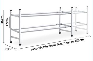 Zapatero Metálico 2 Niveles