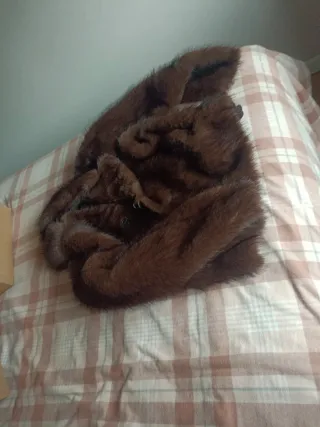 Chaqueta reversible de ante con pelo