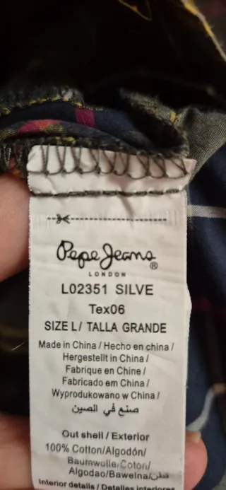 Vestido Pepe Jeans cuadros verde multicolor