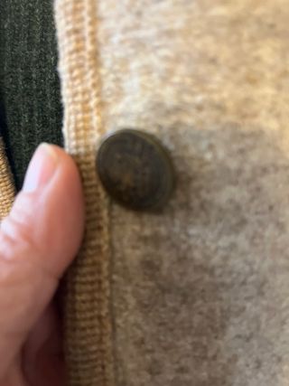 Chaleco lana austriaca beige/verde