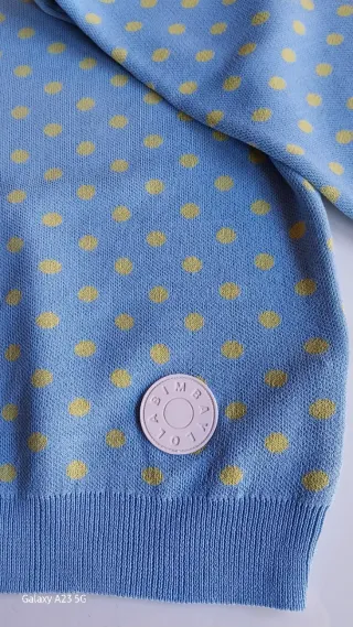 Chaqueta Bimba y Lola punto azul y amarillo