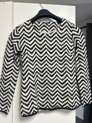 Jersey Zigzag Negro y Blanco