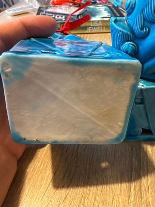 Perros Foo Azules Cerámica Vintage