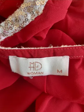 Conjunto fiesta rojo y plateado