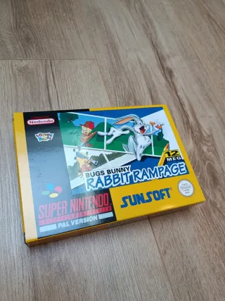 Bugs Bunny Rabbit Rampage SNES PAL