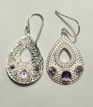 Pendientes Plata y Amatistas