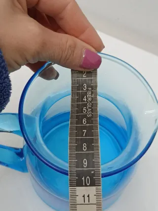 Caraffa vintage Murano blu trasparente