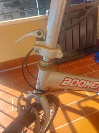 Bicicleta Plegable Boomerang Plata
