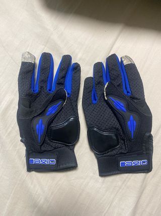 Guantes moto azul talla M