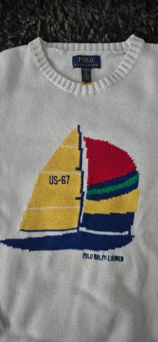 Jersey Polo Ralph Lauren Blanco Barco