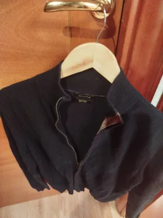 Jersey azul marino hombre algodón