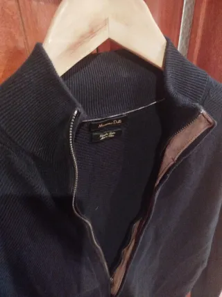 Jersey azul marino hombre algodón