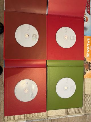 Lote de 15 cuentos con Película Disney DVD.