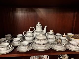 Juego Café Vintage Porcelana Santa Clara