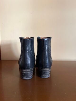 Botines Zendra Piel Negros Talla 38