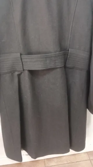 Abrigo largo negra mujer