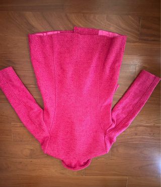 Abrigo Zara Fucsia Botones Joya