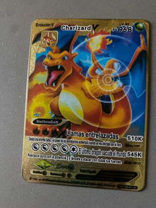 Carta Pokémon dorada