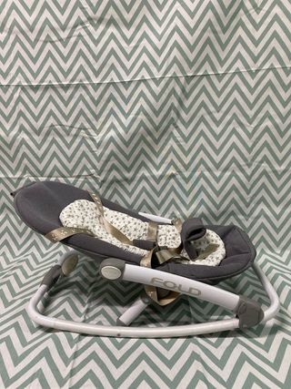 Hamaca Jané reclinable y plegable gris estrellas