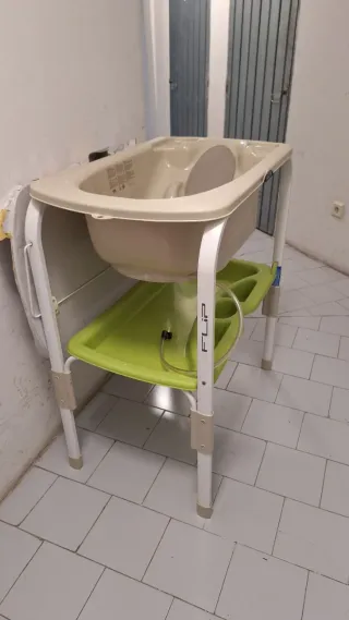 Bañera y cambiador bebé