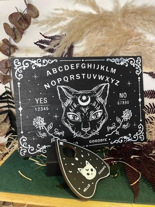 Tabla Ouija Gato Clarividente Madera