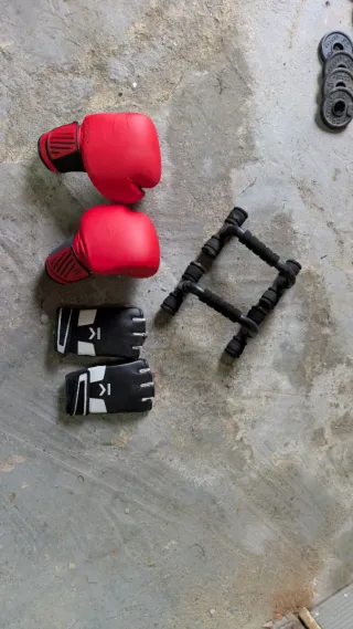 Guantes Boxeo/MMA y Soporte Flexiones