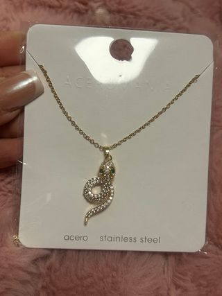 Collar Acero Inoxidable Serpiente