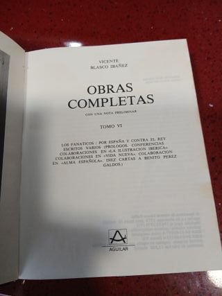 3 libres de Vicente Blasco Ibañez