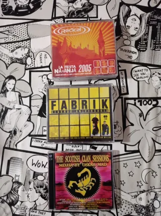 CDs variados: 1,5€ (CD) 3€ (recopilatorio).