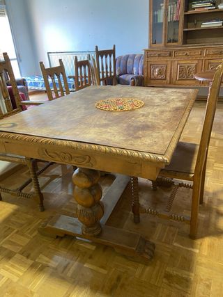 Conjunto muebles salón antiguo