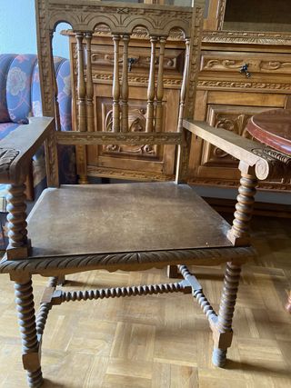 Conjunto muebles salón antiguo