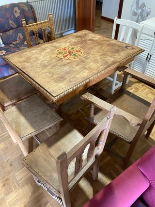 Conjunto muebles salón antiguo