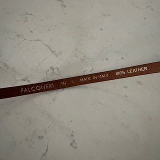 Falconeri Cintura Pelle Argento