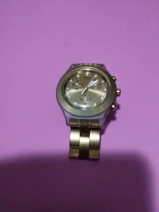 Orologio Swatch Irony Diaphane Dorato